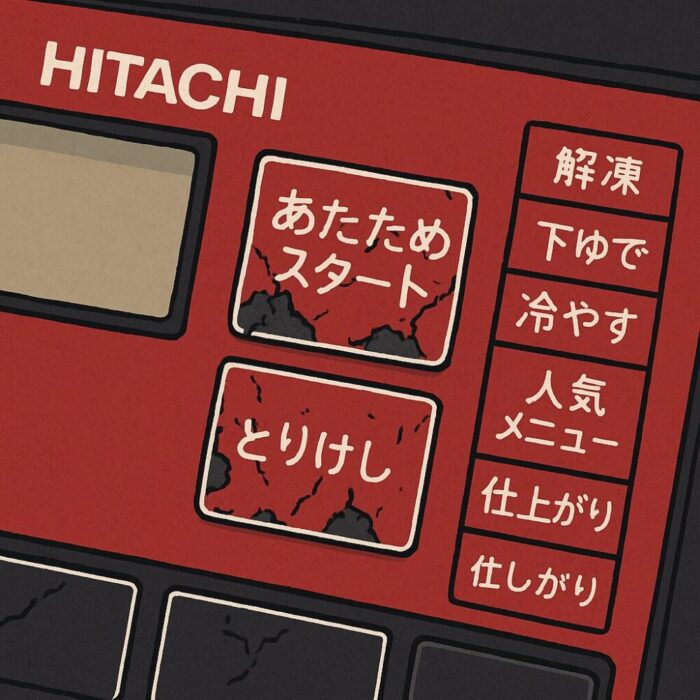 電子レンジボタン劣化