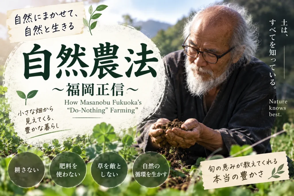「自然農法」福岡正信|How Masanobu Fukuoka's "Do-Nothing" Farming