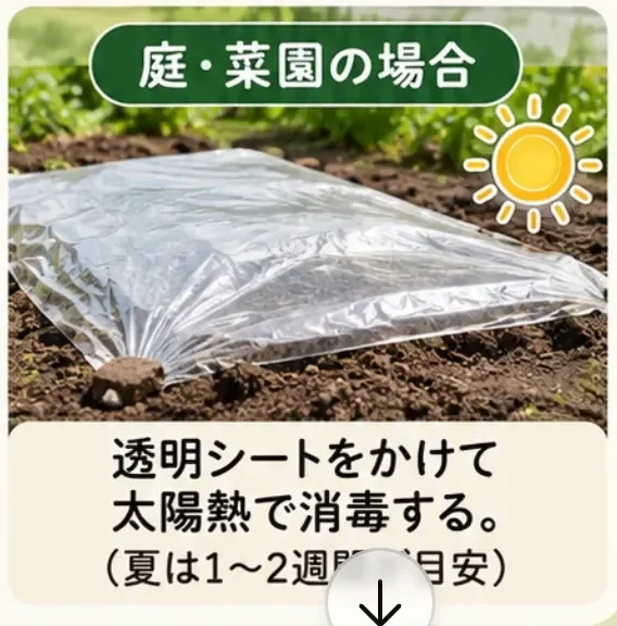 土の消毒